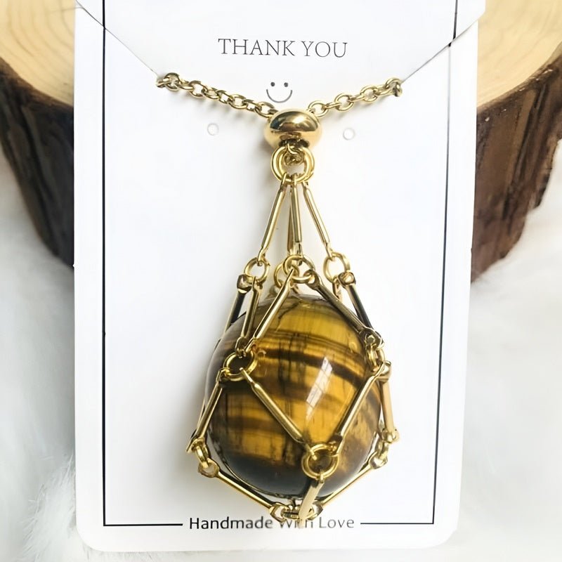 Kette mit Kristallhalter Anhänger  | Shop Nory