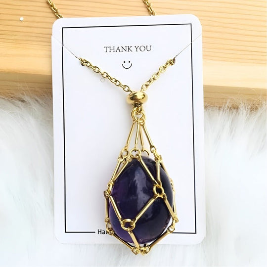 Kette mit Kristallhalter Anhänger  | Shop Nory