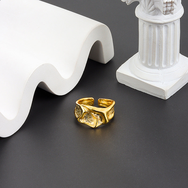 Geometrischer antiker unregelmäßiger Ring | Shop Nory