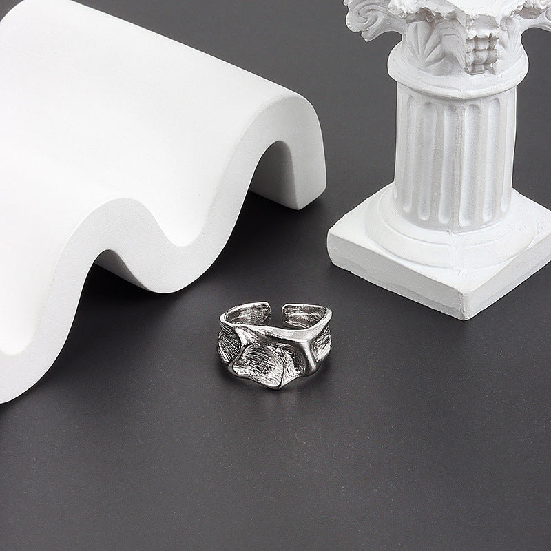 Geometrischer antiker unregelmäßiger Ring | Shop Nory