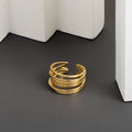 Geometrischer Mehrschichtiger Einfacher Ring | Shop Nory