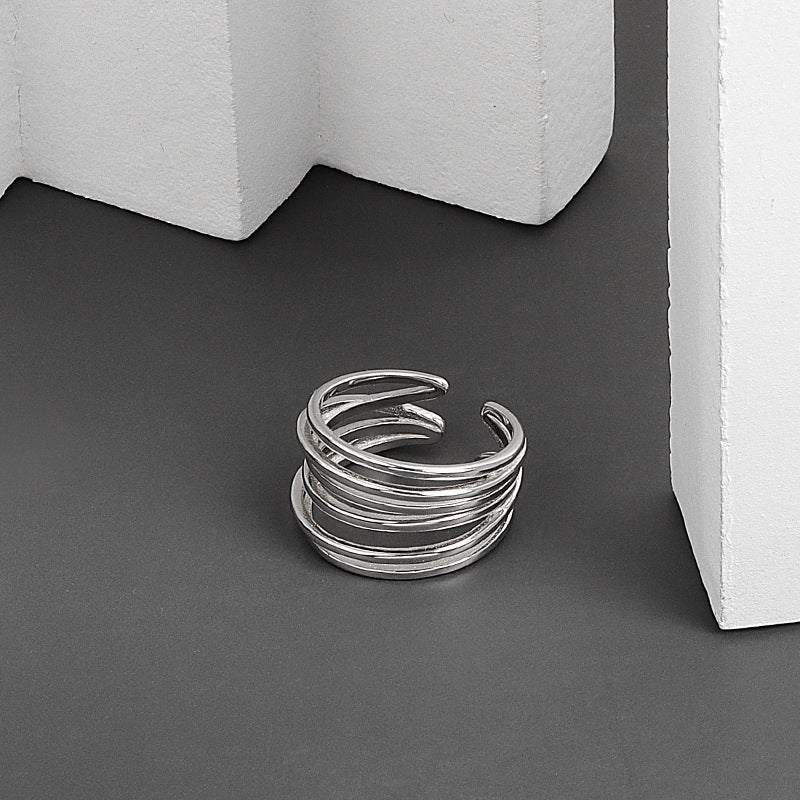 Geometrischer Mehrschichtiger Einfacher Ring | Shop Nory