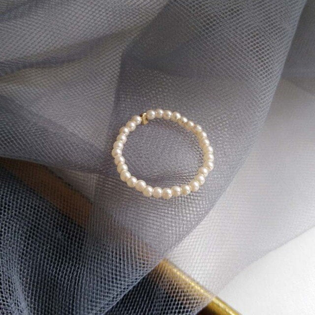 Geometrischer Simulierter Perlenring | Shop Nory