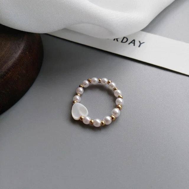 Geometrischer Simulierter Perlenring | Shop Nory