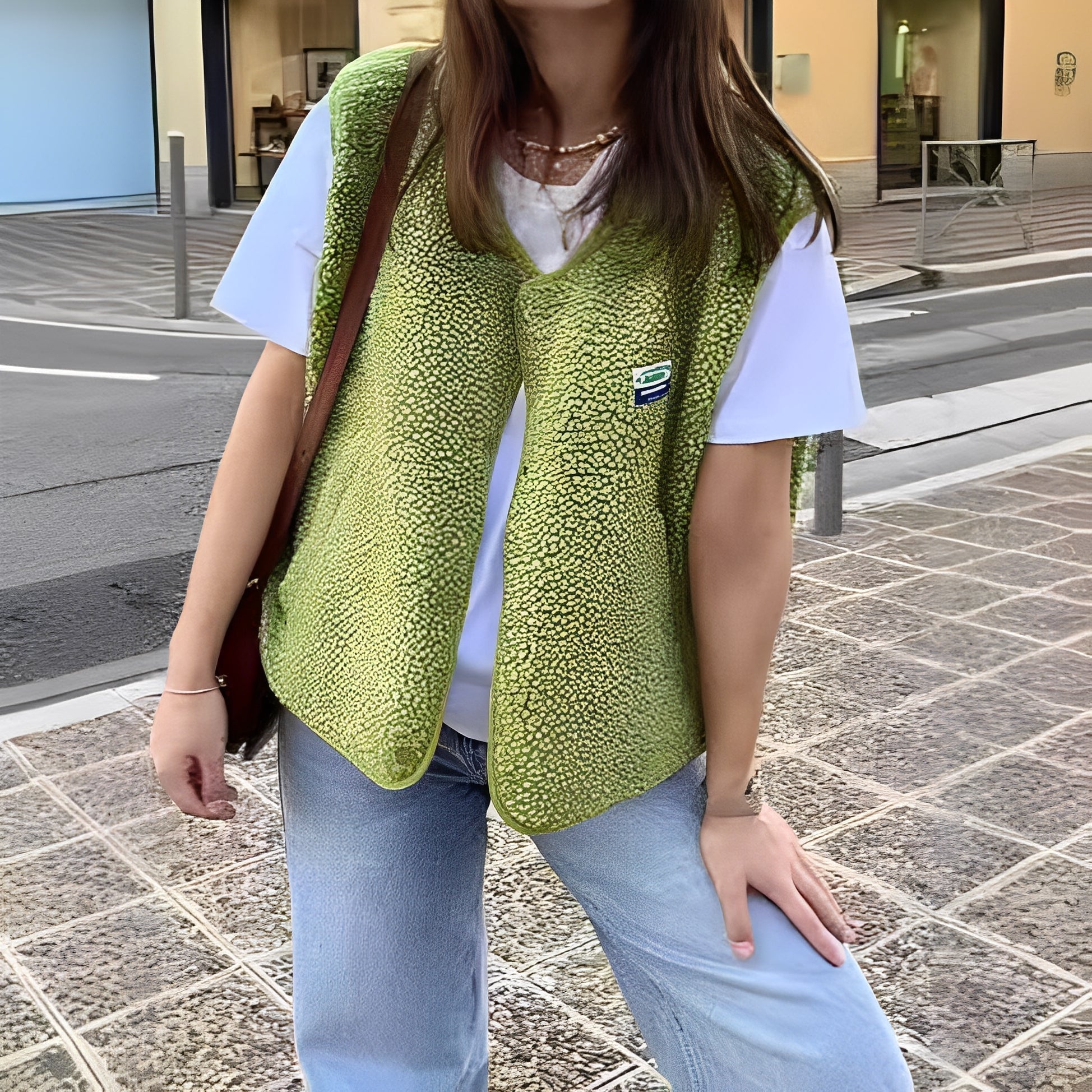 ShopNory | Damen Weste mit Einfacher Knopfverschluss