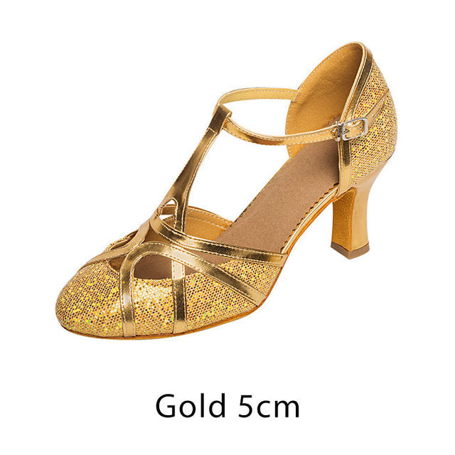Salsa Tanzschuhe Damen Latein Tanzschuhe 7Cm
