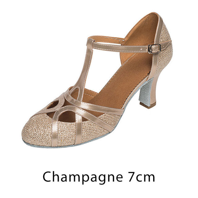 Salsa Tanzschuhe Damen Latein Tanzschuhe 7Cm