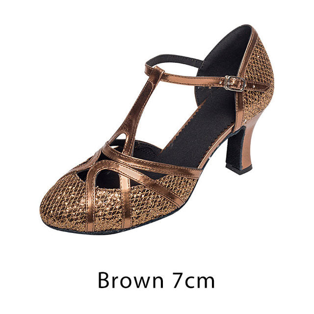 Salsa Tanzschuhe Damen Latein Tanzschuhe 7Cm