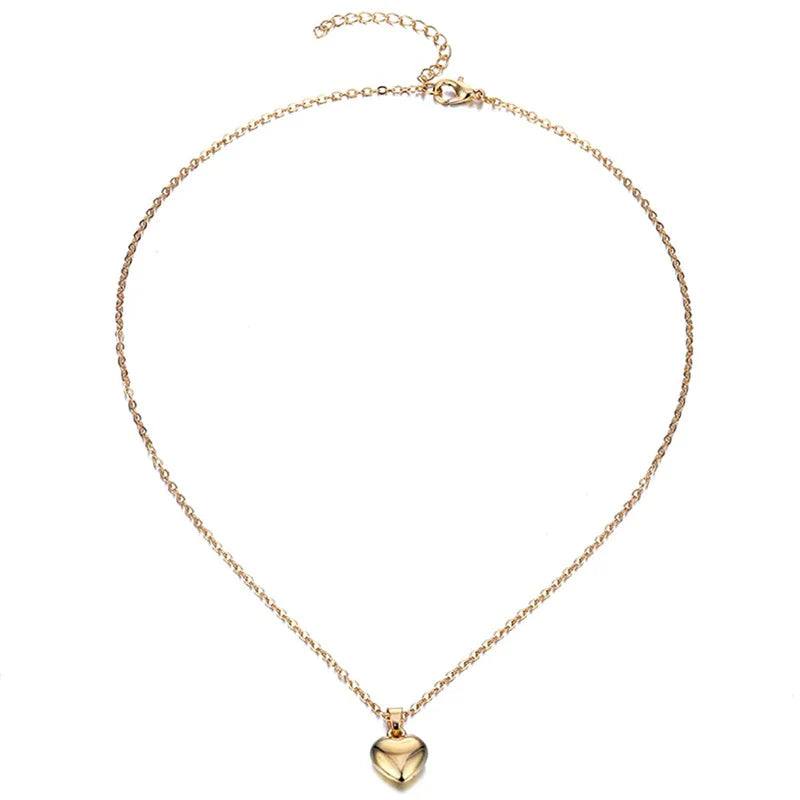 Glänzendes Herzanhänger-Halskette | Shop Nory