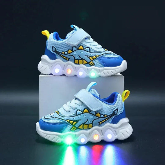Leuchtende Dino Sneaker