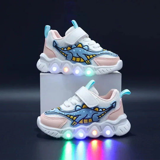 Leuchtende Dino Sneaker