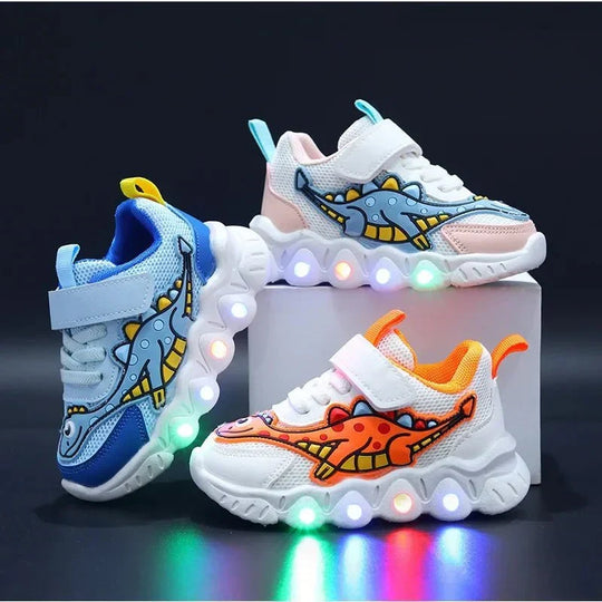 Leuchtende Dino Sneaker
