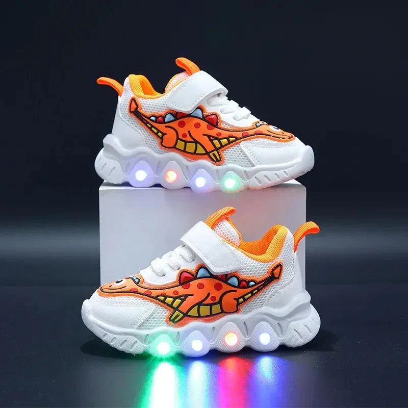 Leuchtende Dino Sneaker
