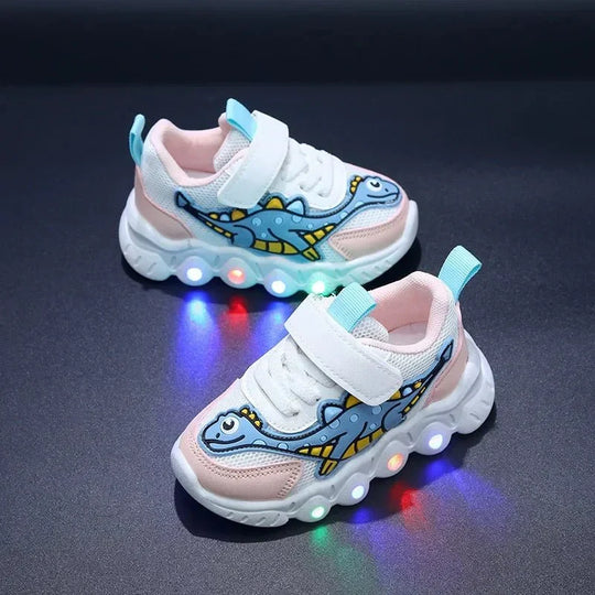 Leuchtende Dino Sneaker