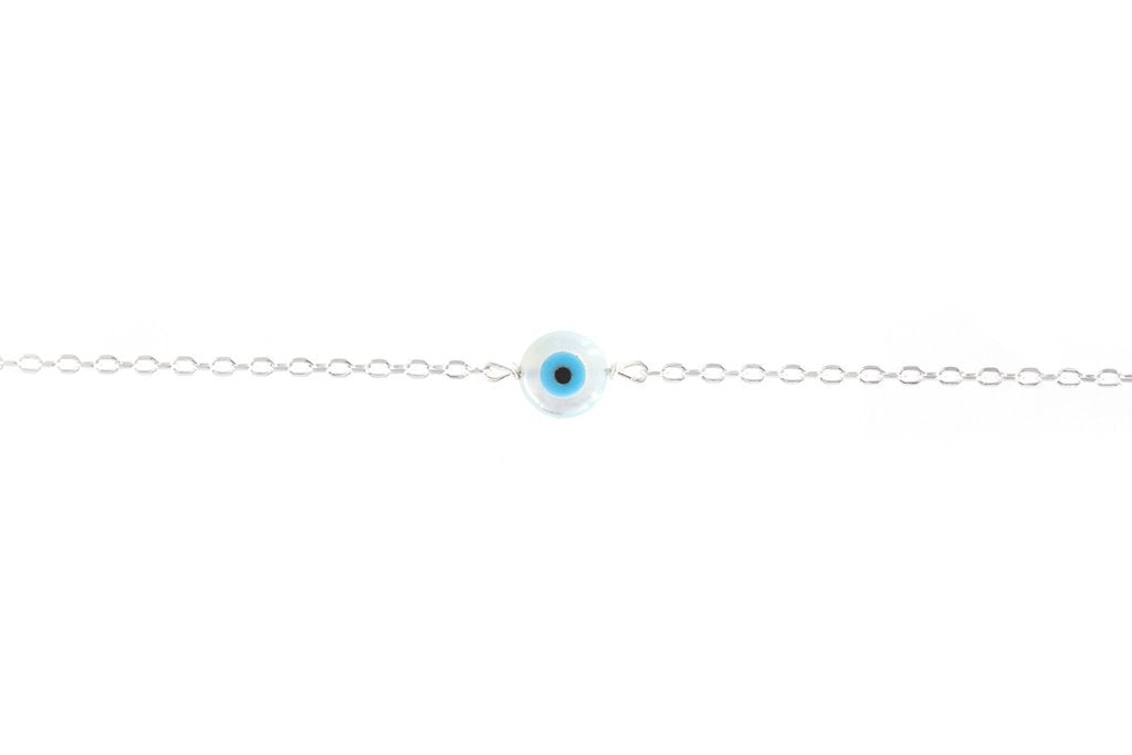 Blaue Augenarmband aus Silber - Damen Nazar Amulett | Shop Nory