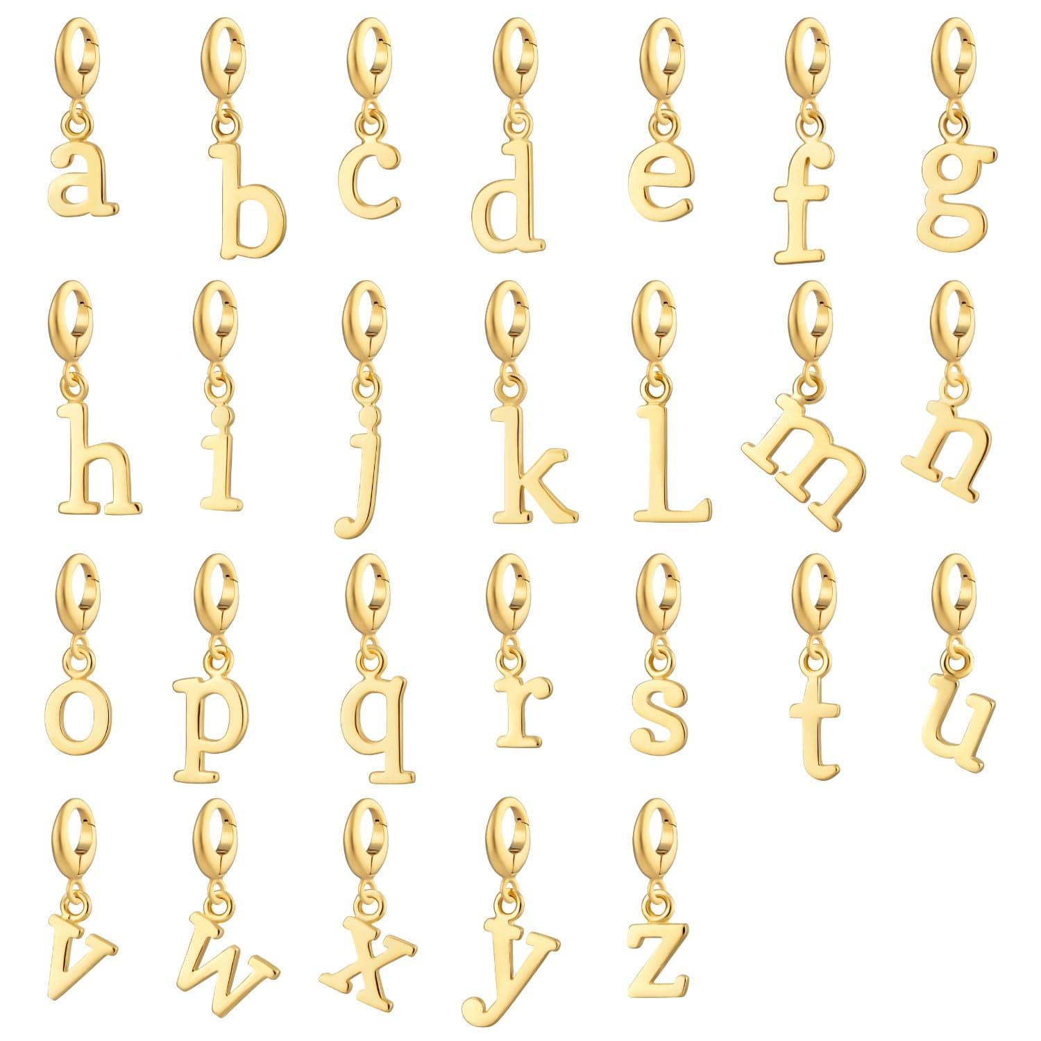 Goldbuchstaben Charm Halskette | Shop Nory