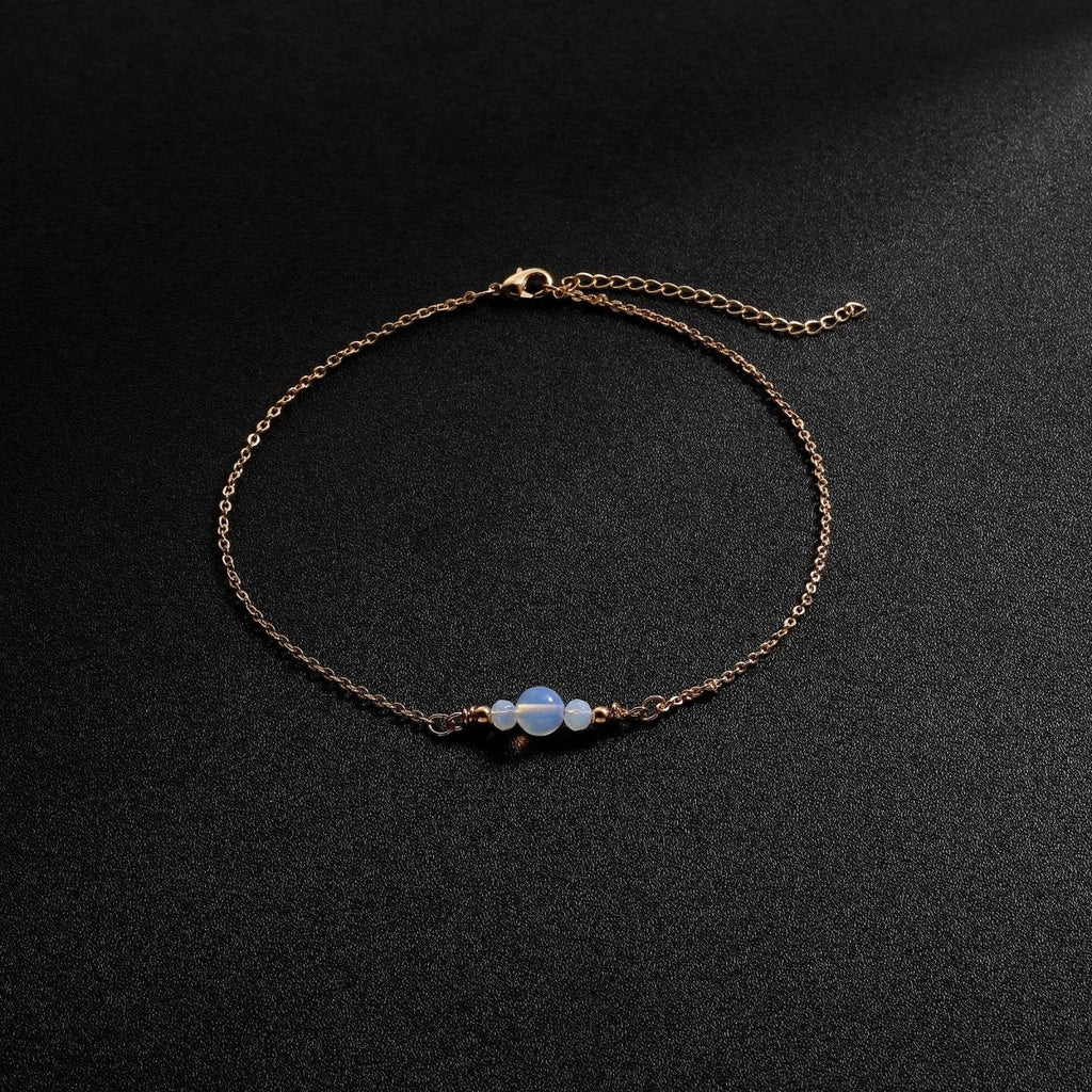 Goldene Perlen-Fußcuffs | Shop Nory
