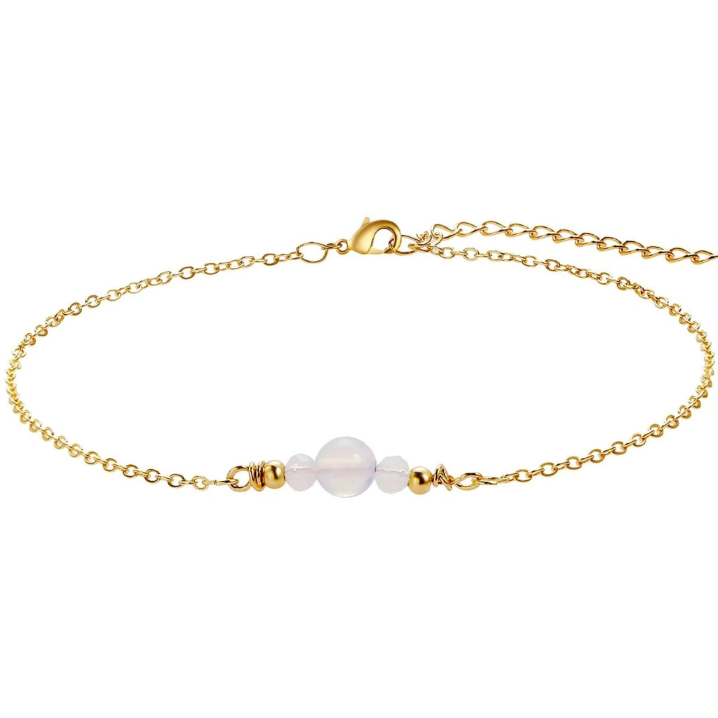 Goldene Perlen-Fußcuffs | Shop Nory