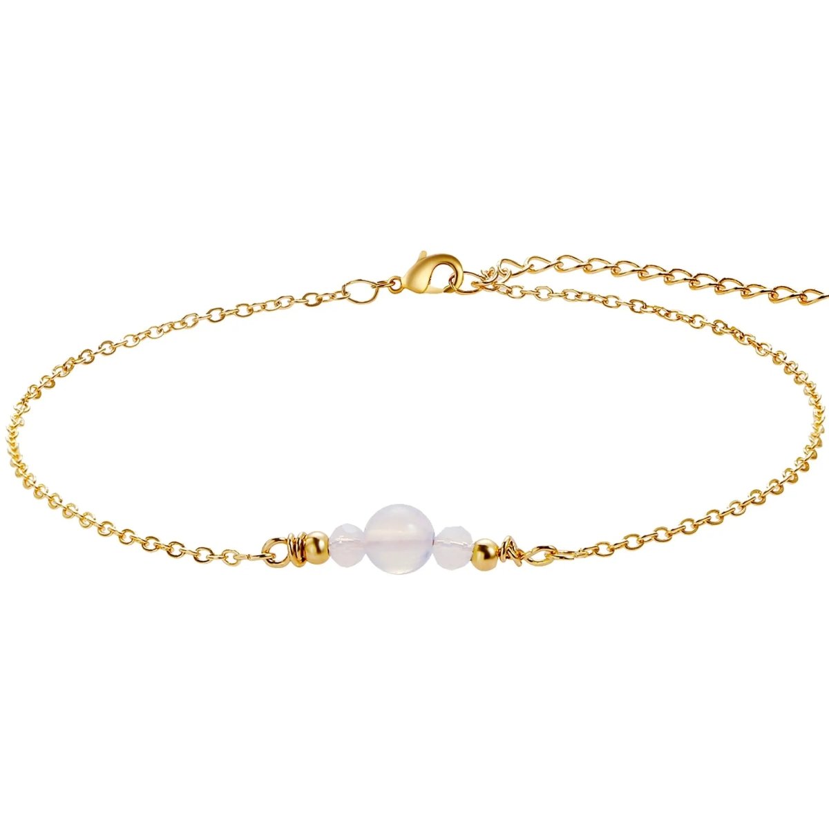 Goldene Perlen-Fußcuffs | Shop Nory