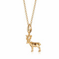 Gold Weihnachtsrentier Charm Halskette | Shop Nory