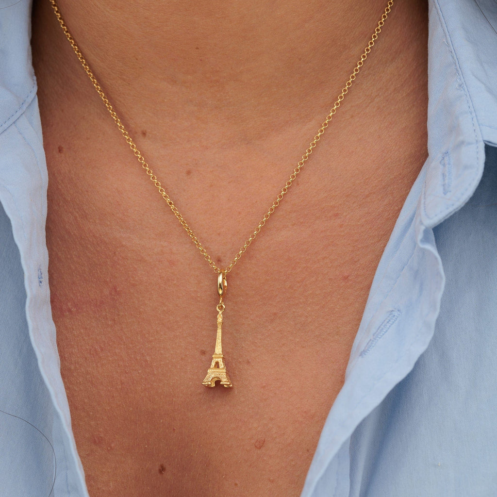 Gold Eiffel Tower Charm Necklace | Shop Nory