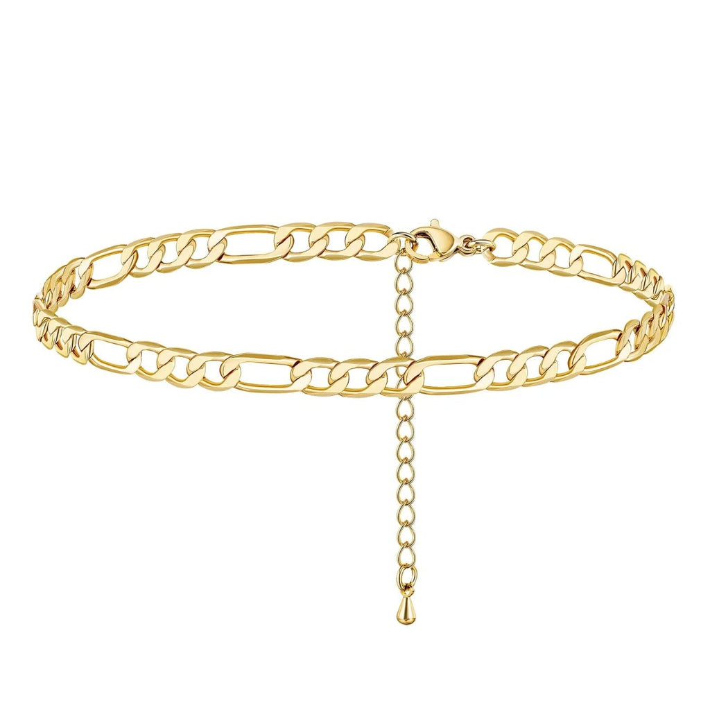 Gold Figaro Fußkettchen | Shop Nory