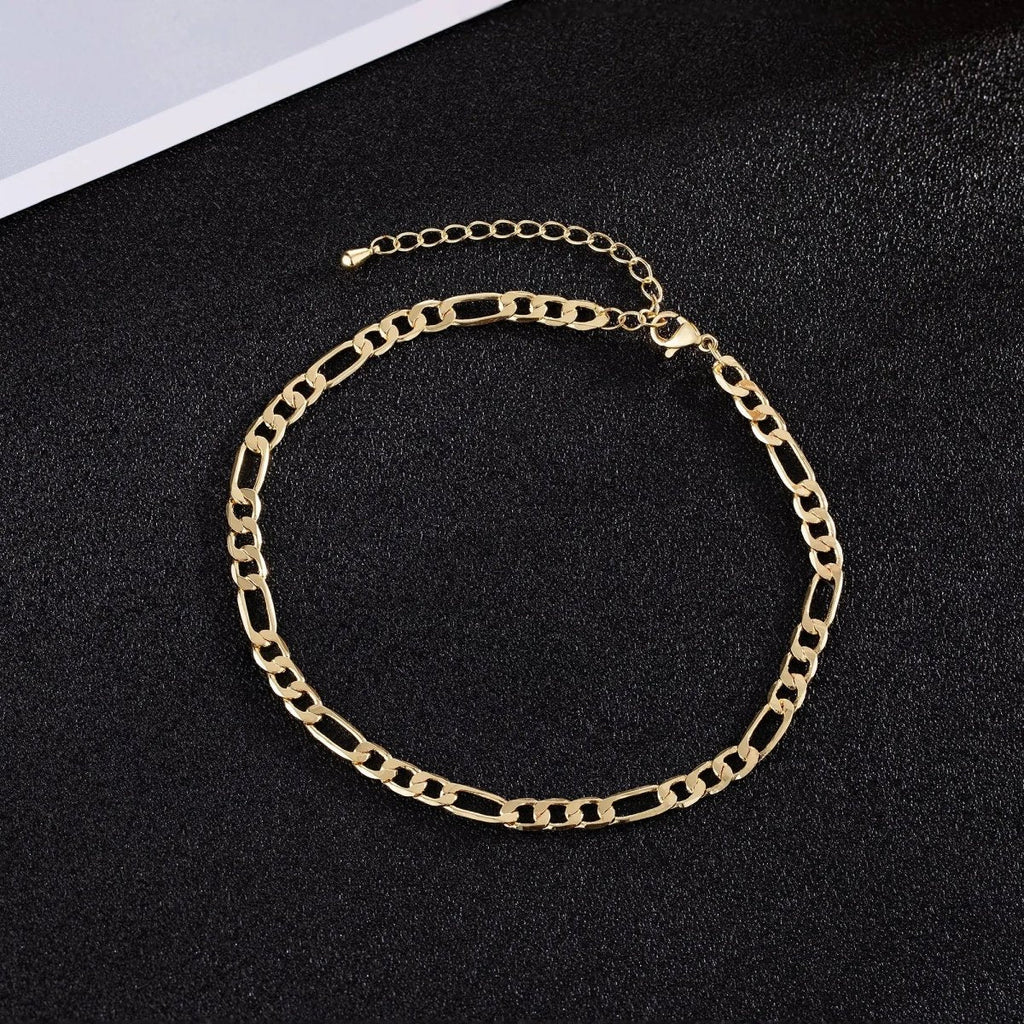 Gold Figaro Fußkettchen | Shop Nory