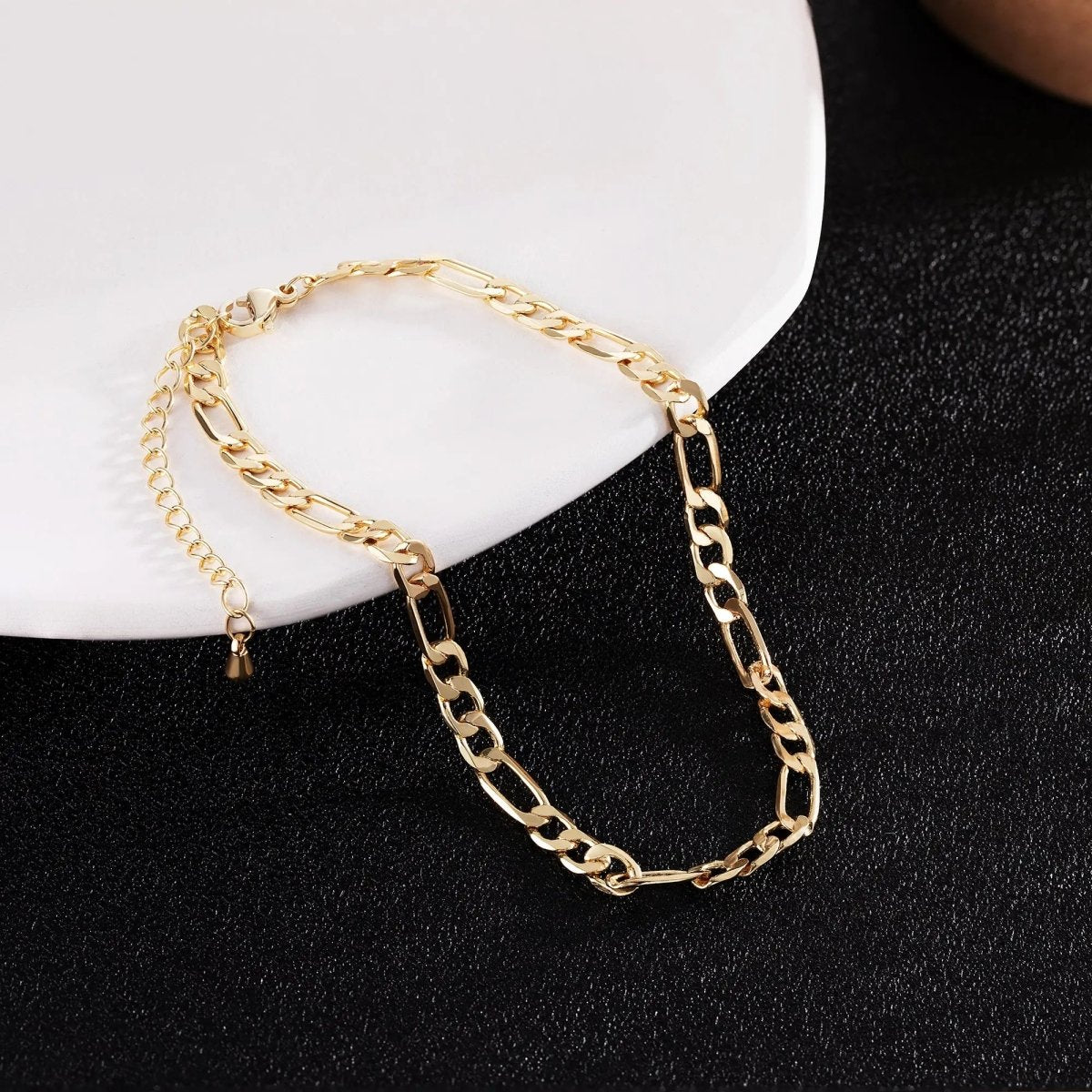 Gold Figaro Fußkettchen | Shop Nory