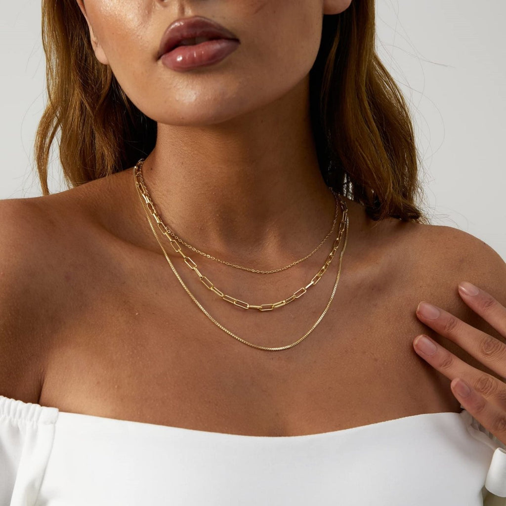 Gold Schichten Set Halsketten | Shop Nory
