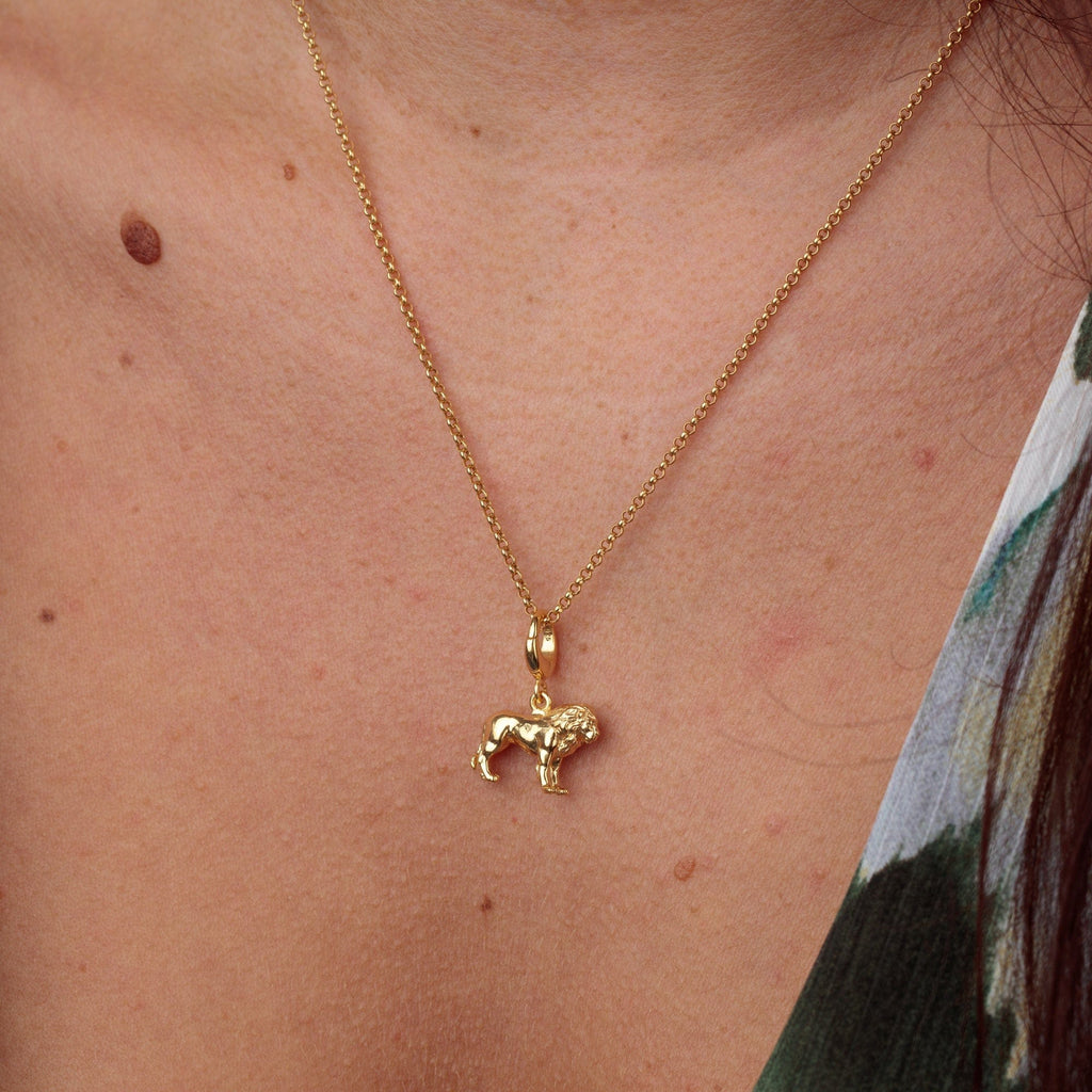 Gold Lion Charm Halskette | Shop Nory