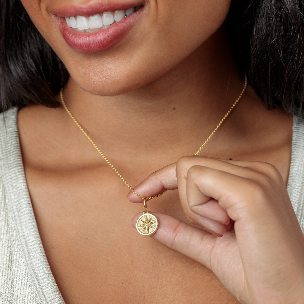 Gold North Star Charm Halskette | Shop Nory