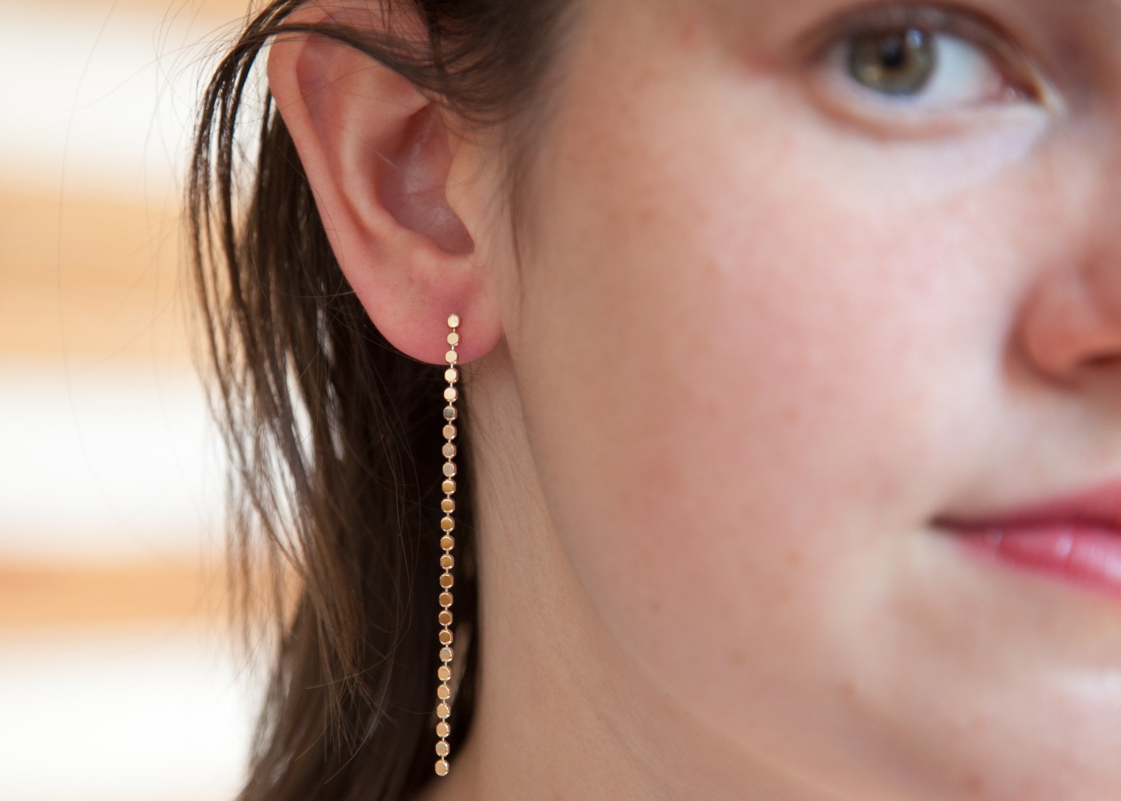 Ohrkettchen vergoldet - Ohrringe hängend für Damen | Shop Nory