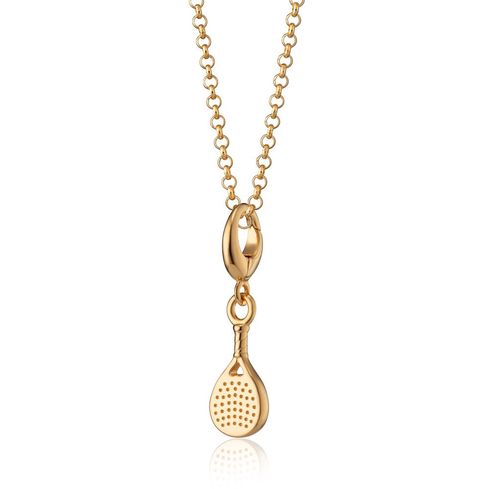 Gold Padel Schläger Charm Halskette | Shop Nory