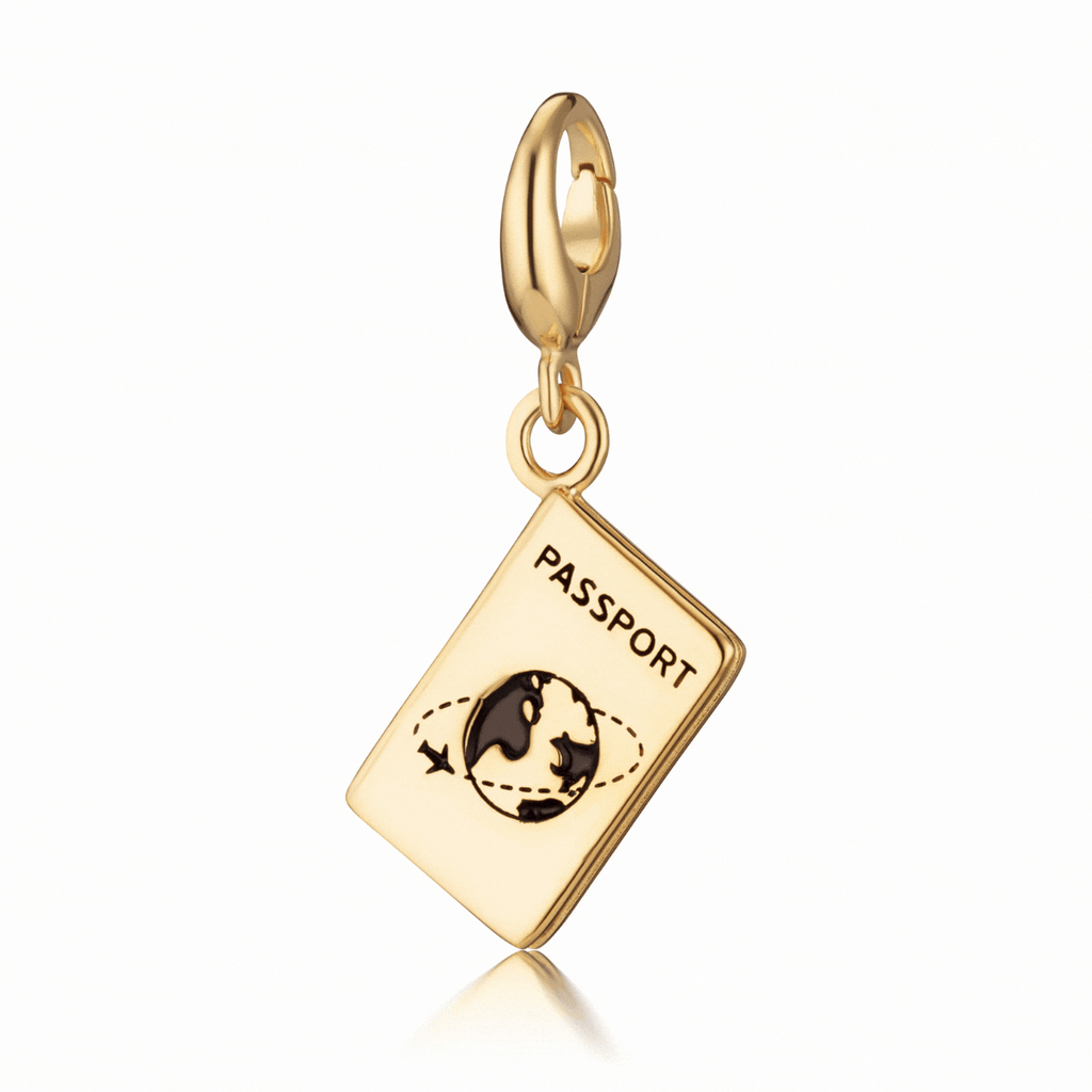 Gold Passport Charm Halskette | Shop Nory