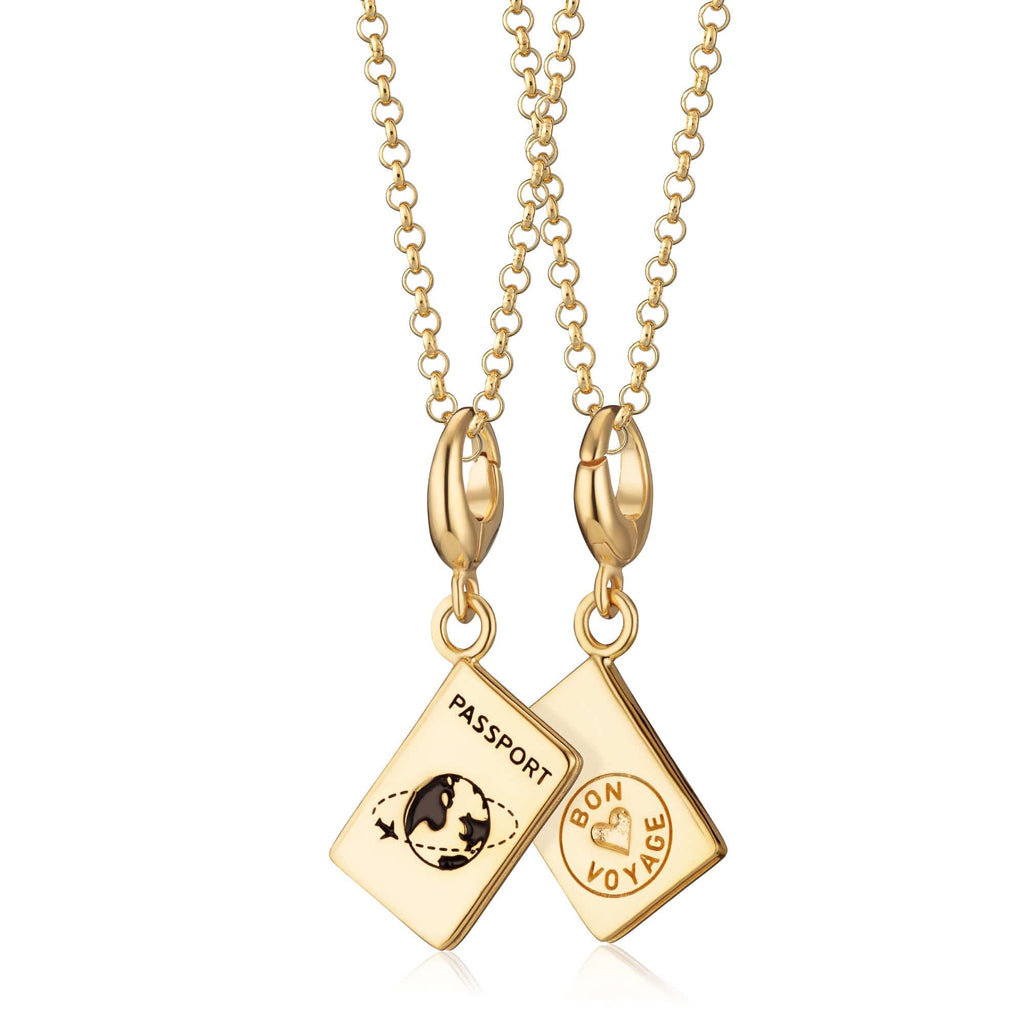 Gold Passport Charm Halskette | Shop Nory