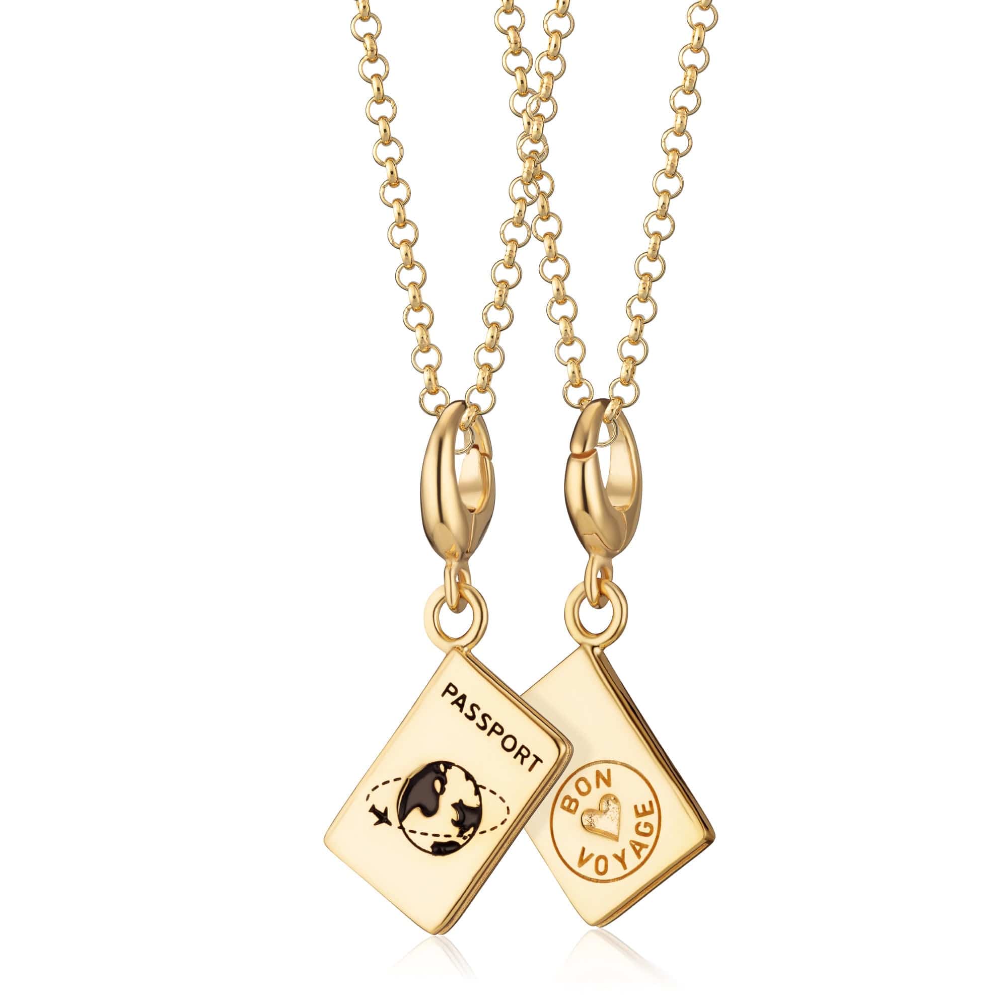 Gold Passport Charm Halskette | Shop Nory