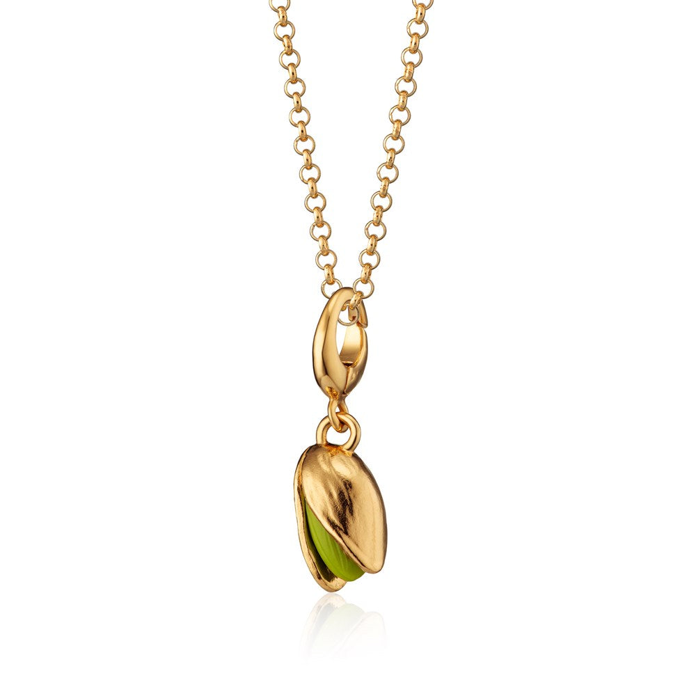 Gold Pistazien Charm Halskette | Shop Nory