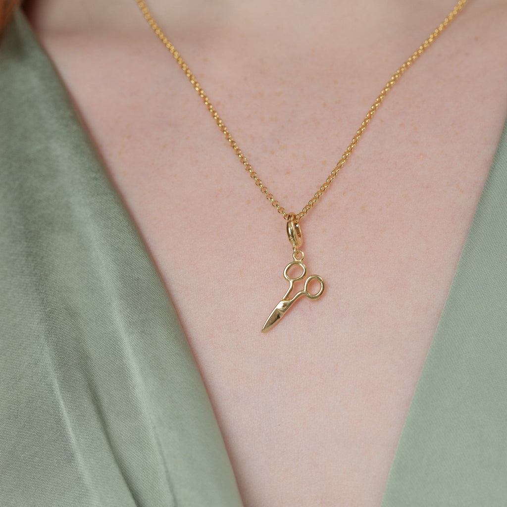 Goldscheren Charm-Halskette | Shop Nory