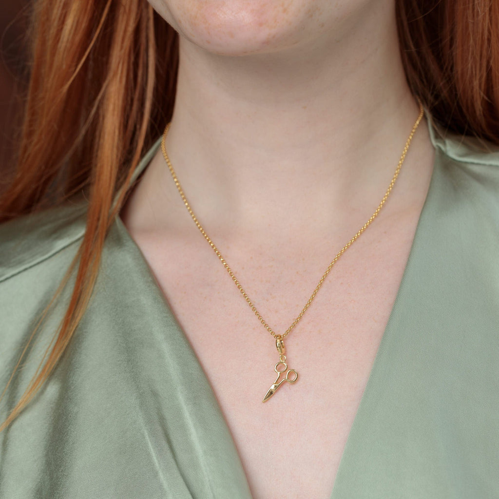 Goldscheren Charm-Halskette | Shop Nory
