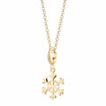 Gold Schneeflocken Charm Halskette | Shop Nory