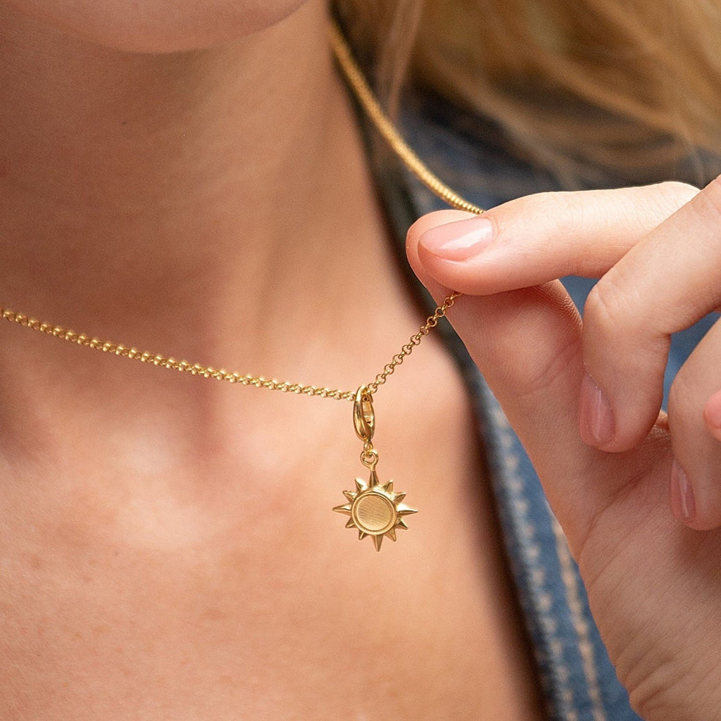 Gold Sunshine Charm Necklace | Shop Nory