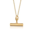Gold T Bar Charm Halskette | Shop Nory