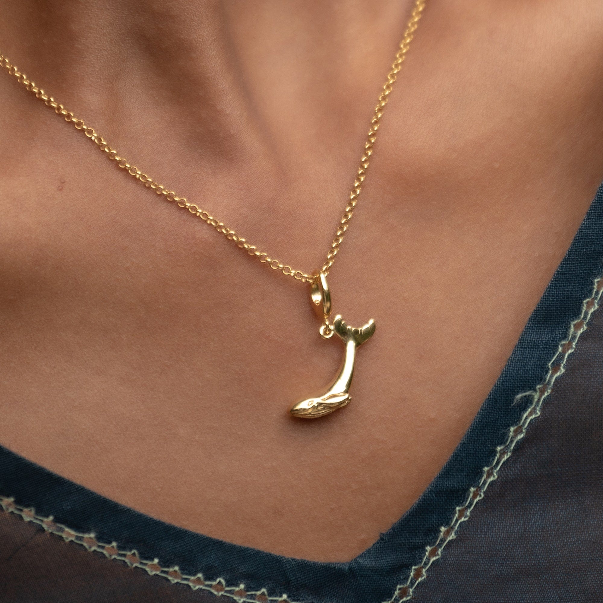 Gold Wals Charm Halskette | Shop Nory