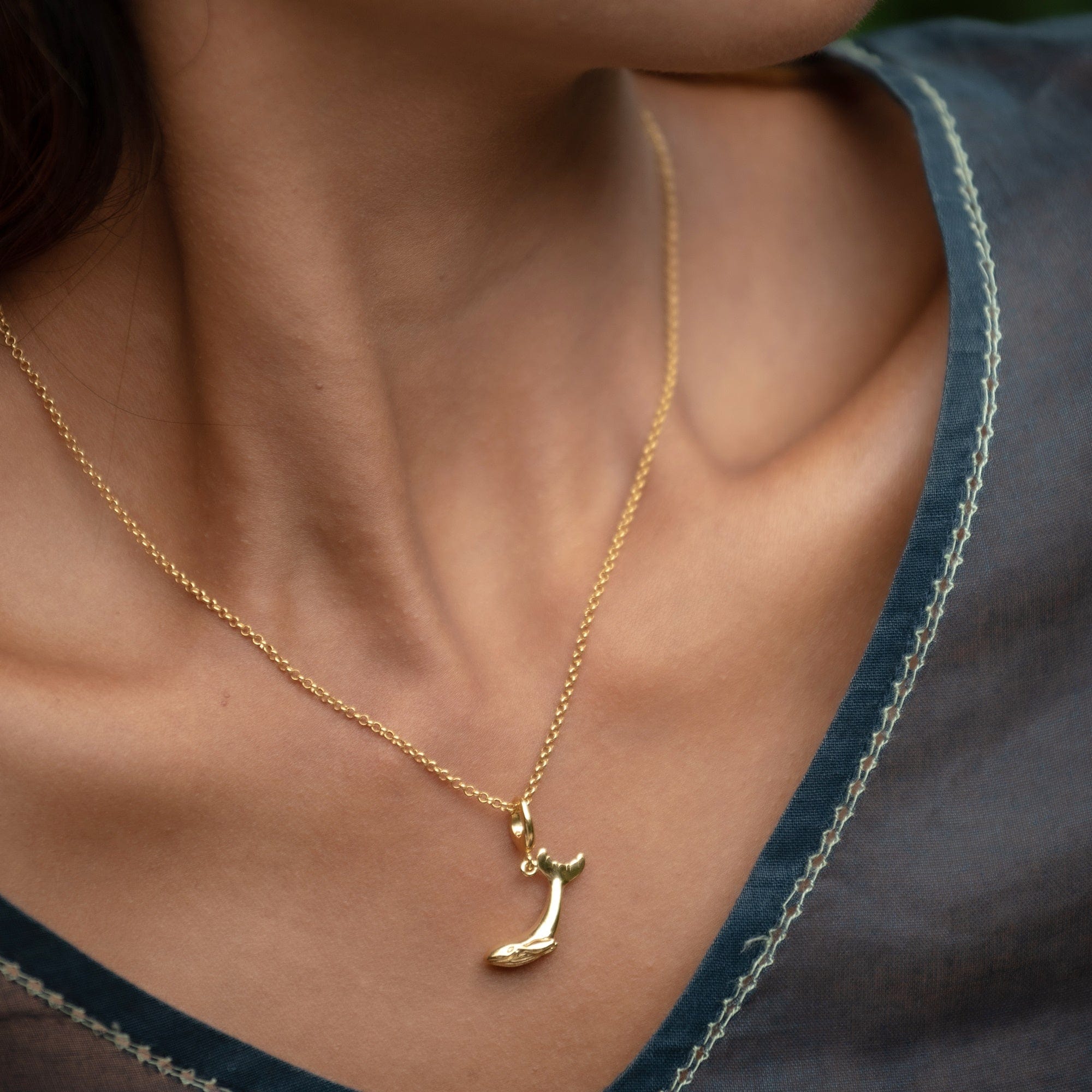 Gold Wals Charm Halskette | Shop Nory