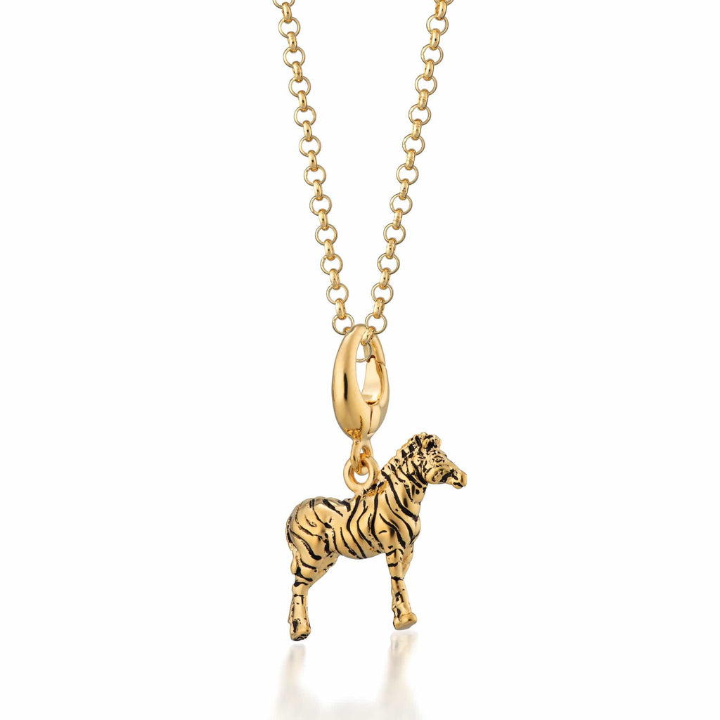 Gold Zebra Charm Halskette | Shop Nory