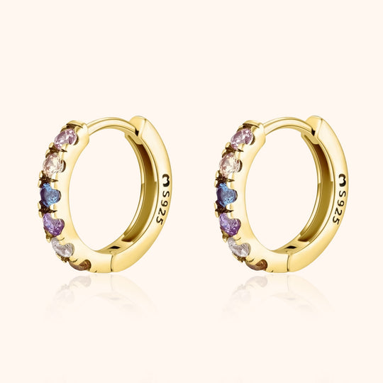 Bunte Zirkonia-Ohrringe - Aureline | Shop Nory