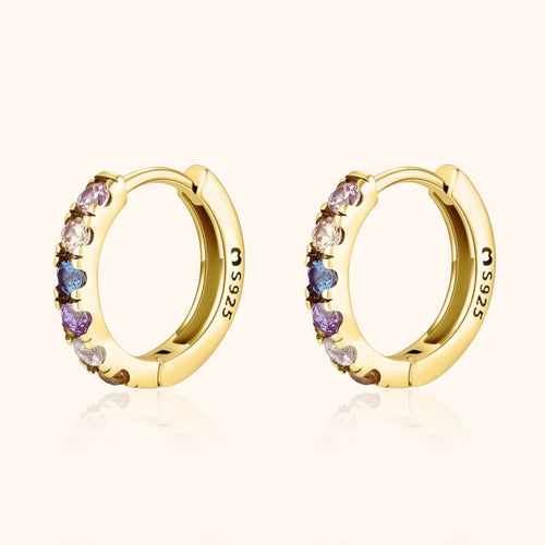 Bunte Zirkonia-Ohrringe - Aureline | Shop Nory