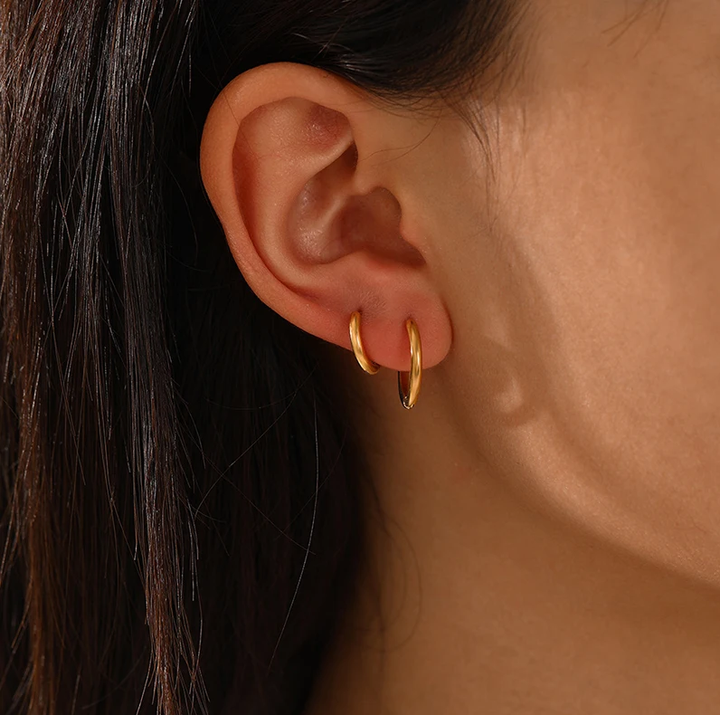 Verfeinerte Hoop-Ohrringe - Sophia | Shop Nory