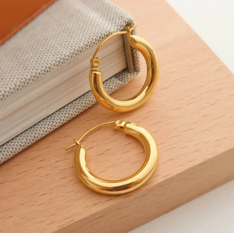 Goldene Creolen – Aurélie | Shop Nory