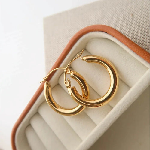 Goldene Creolen – Aurélie | Shop Nory